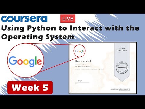 Using Python to Interact with the Operating System Week 5| coursera