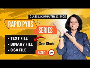 FILE HANDLING Questions | Python Text | Binary | CSV File | Class 12 Computer Science