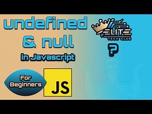 Undefined vs. Null | Javascript Basics | #12