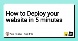 How to Deploy your website in 5 minutes