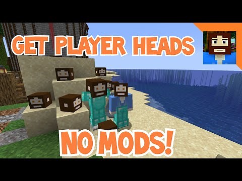 How To Get Player Heads In Minecraft 1.14 - 1.21 java
