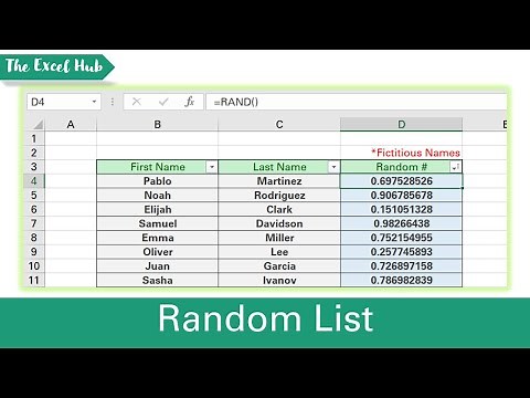 Sort A List In Random Order In Excel – Using RAND, Paste Special And Filter