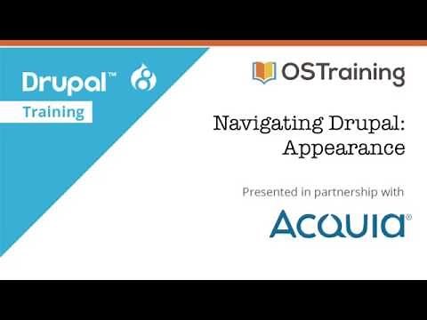 Drupal 8 Beginner, Lesson 11: Appearance