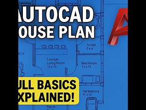 AutoCAD Full House Plan Tutorial (Step by Step) | Beginner to Pro in 90 Minutes!