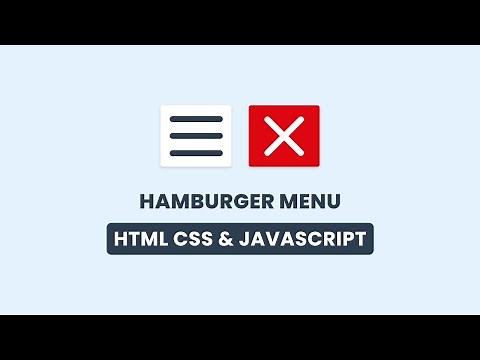 Animated Hamburger Menu in HTML CSS & JavaScript