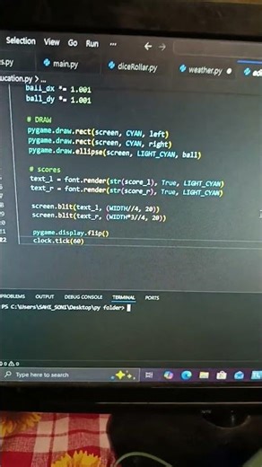 how to make table tennis with python