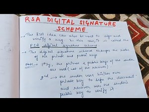 Digital Signature Scheme using RSA concept