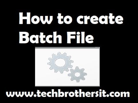How to create a simple batch file | How to Write a Simple Batch File in Windows