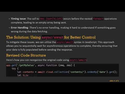 How to Use Nested Foreach with Asynchronous Data in Node.js