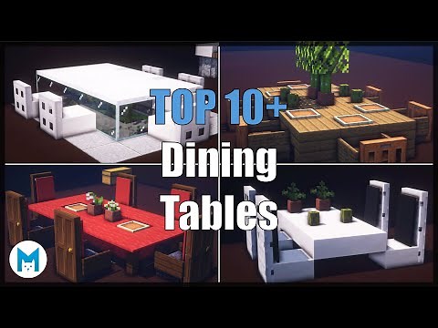 ⚒️ Minecraft : 10+ Dining Table Build Hacks & Ideas