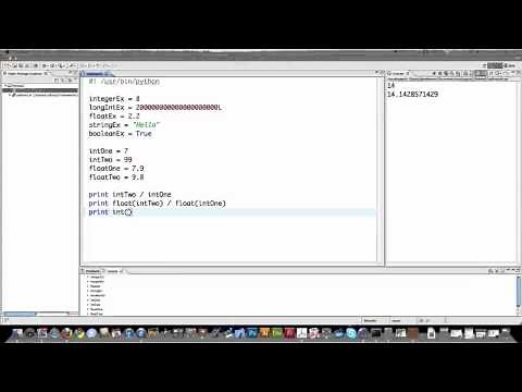 Python 2.7 Tutorial Part 1