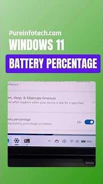 Enable NEW Battery Percentage in Taskbar on Windows 11 - It works!