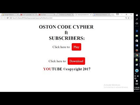 How to Create a Play and Download Button on your website Using Javascript