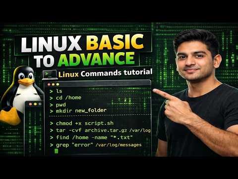 Linux Basic to Advanced Commands Full Course | Complete Linux Tutorial in Hindi | ICNT Academy