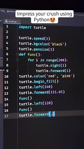 Impress your crush using Python Code
