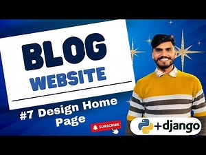 Dynamic Blog Website using Django | design home page