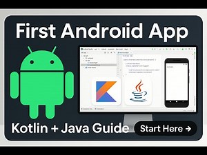 How to Create Your First Android Studio Project | Kotlin & Java Tutorial for Beginners