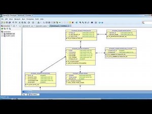 Oracle APEX Tutorial (22) - See a schematic diagram of the application's database