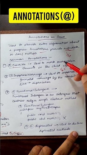 Annotations in Java #java #javalanguage #learning #coding