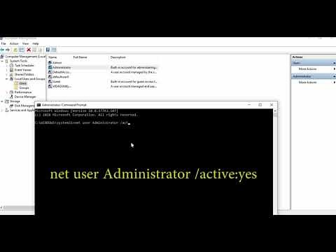 Enable Administrator Account using net user command