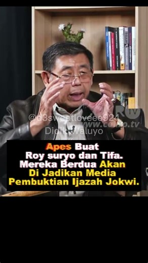 Roy Suryo Tifa Still Demanded to Prove. #diploma #jokowi #roysuryo #rismon #gibran #fake
