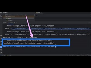 ModuleNotFoundError: No module named 'distutils' in Python Solved