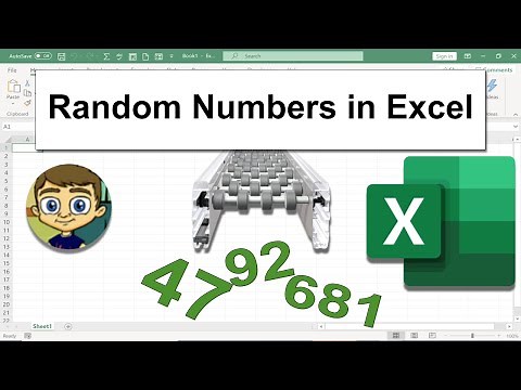 Generating Random Numbers in Excel