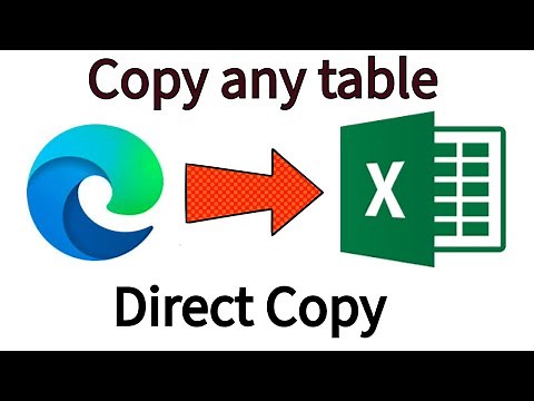How to Copy a Website Table Directly into Excel using Edge Browser only!