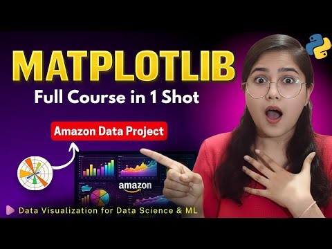 Matplotlib Full Course in 1 Shot | Amazon Dataset Project | Data Visualization for Data Science & ML