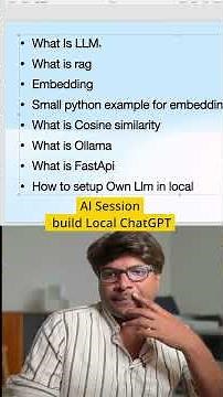 How to build chatgpt in local using #fastapi #python #ollama #javascript