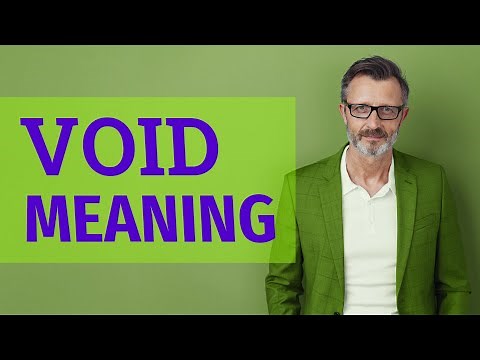 Void | Meaning of void