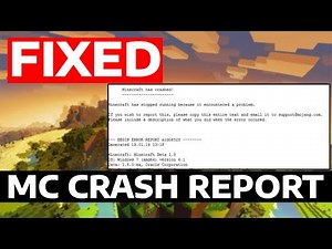 How To Fix Minecraft Crash Report Windows 11 (Minecraft Crashes on PC Fix)