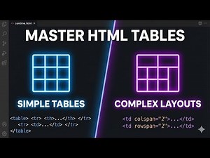 HTML Tables Explained in 10 Minutes | Rows, Columns & Borders