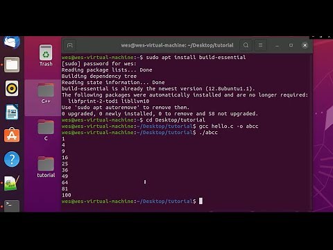 How To Run C Programs In The Linux (Ubuntu) Terminal