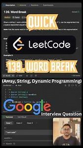 [Part 1] Word Break - Leetcode 139 - Javascript (Quick)