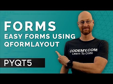 How To Build Forms With QFormLayout - PyQt5 GUI Thursdays #5