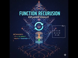 Python Full Course ❤️|Recursion in Python Explained 🔁🐍 |Definition, Need, Syntax & Factorial Example