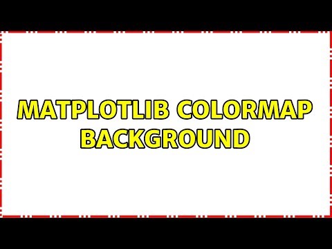Matplotlib colormap background