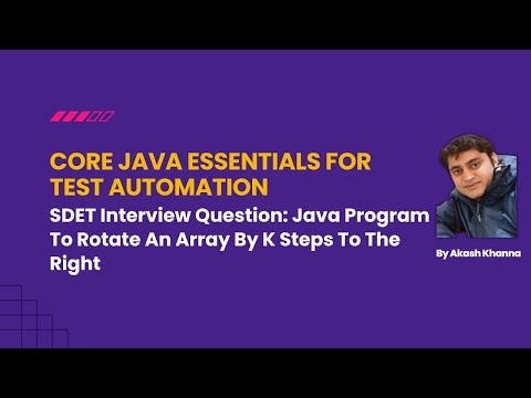 Java Program To Rotate An Array By K Steps To The Right