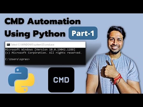 1/2 | Command Prompt(CMD) Automation Using Python | Python Automation | Windows 11
