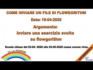 invia file con flowgorithm