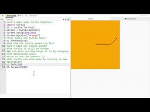 Basics of Python Turtle Graphics - Screen setup and turtle movements