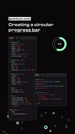 Animado Barra de Progresso Cirular con HTML y CSS 🔥🔥🔥🔥