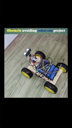 Obstacle avoiding robot car project. #robot #electronics #car
