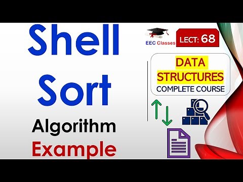 L68: Shell Sort Algorithm | Example | Data Structures Lectures in Hindi