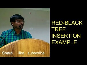 RED-BLACK TREE || INSERTION OPERATION || PROCEDURE || EXAMPLE- 1 || DATA STRUCTURES