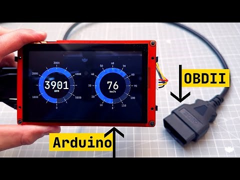Arduino Dashboard (full tutorial - with Nextion Intelligent Display, OBDII ELM327, Arduino Leonardo)