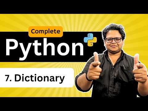 Dictionary in Python Explained | Chapter 2 (Part 6) | Python Full Course | Zero to Placement