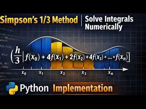 Simpson’s 1/3 Method | Solve Integrals Numerically + Python Implementation