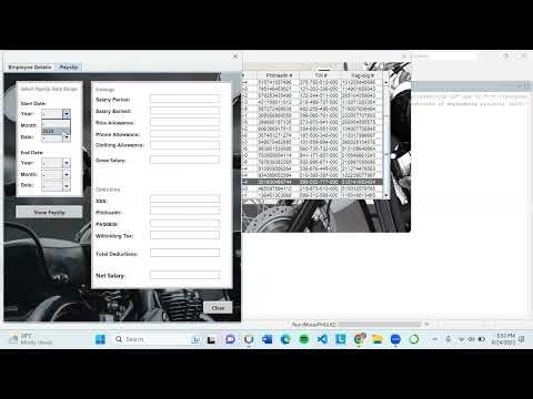 Payroll System using Java Swing Apache Netbeans IDE 15